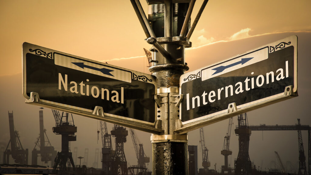 Street Sign International versus National